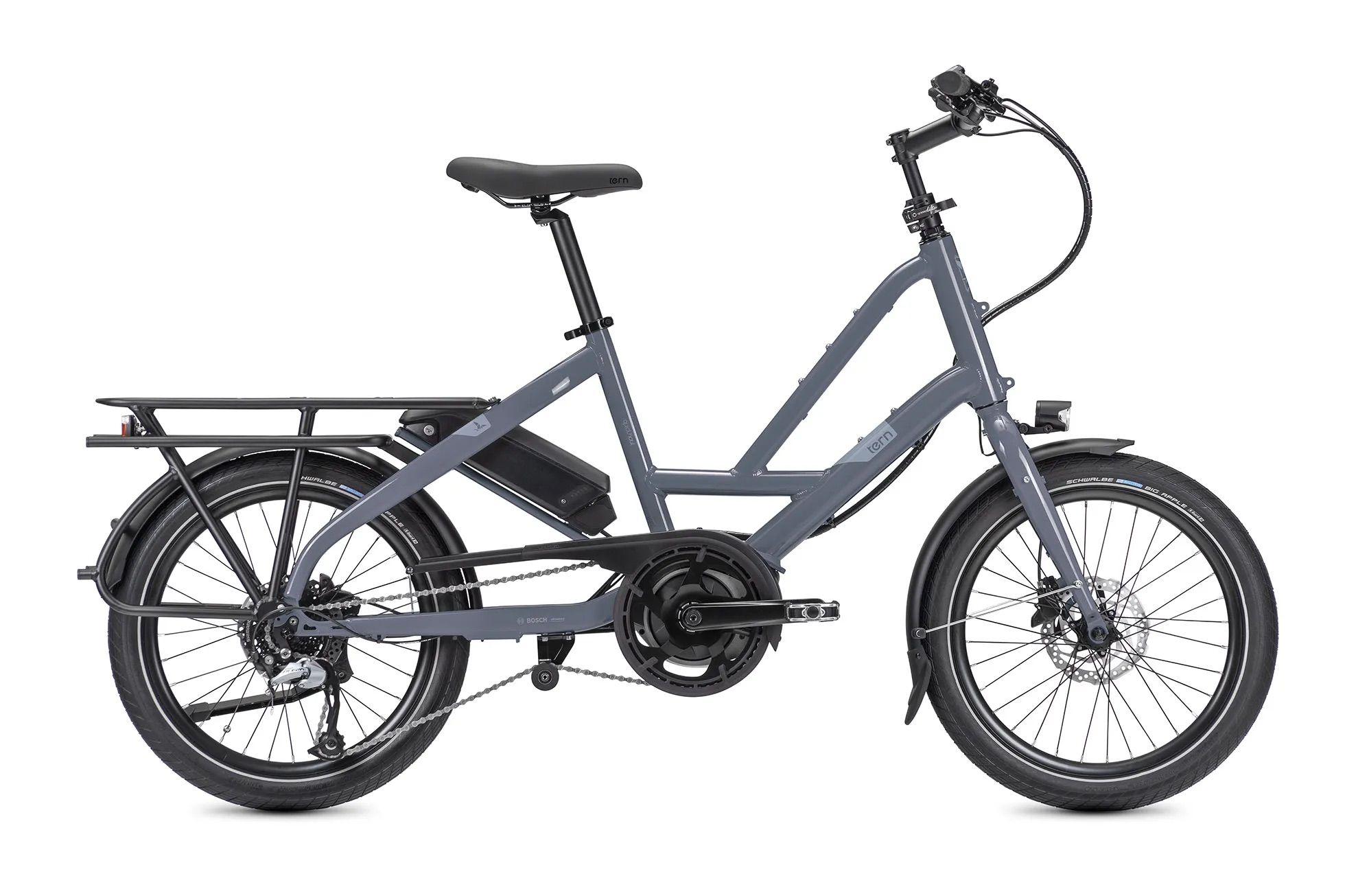 TNphotoQuickHaulD8bluegrayweb_1.jpg Tern Quick Haul D8 Electric Cargo Bike - Image 1